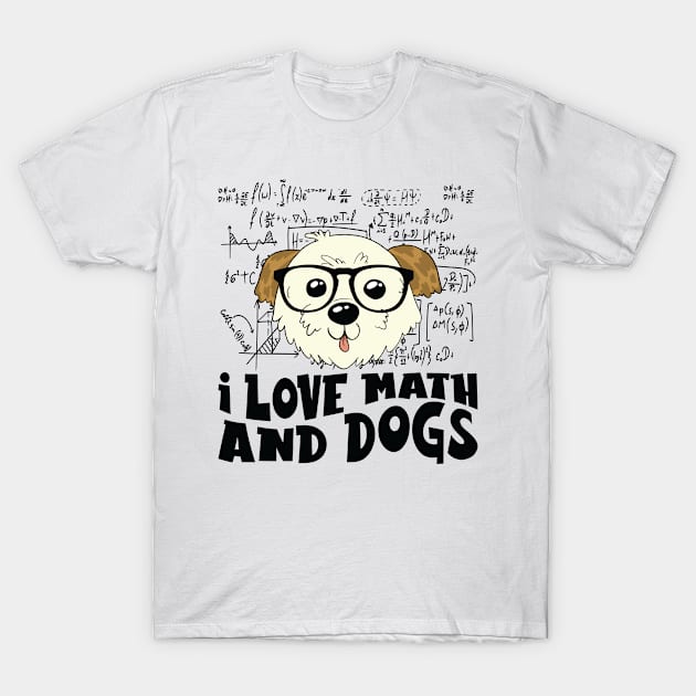 Dog Owner Mathematicians Dog Math Formula T-Shirt by Tom´s TeeStore